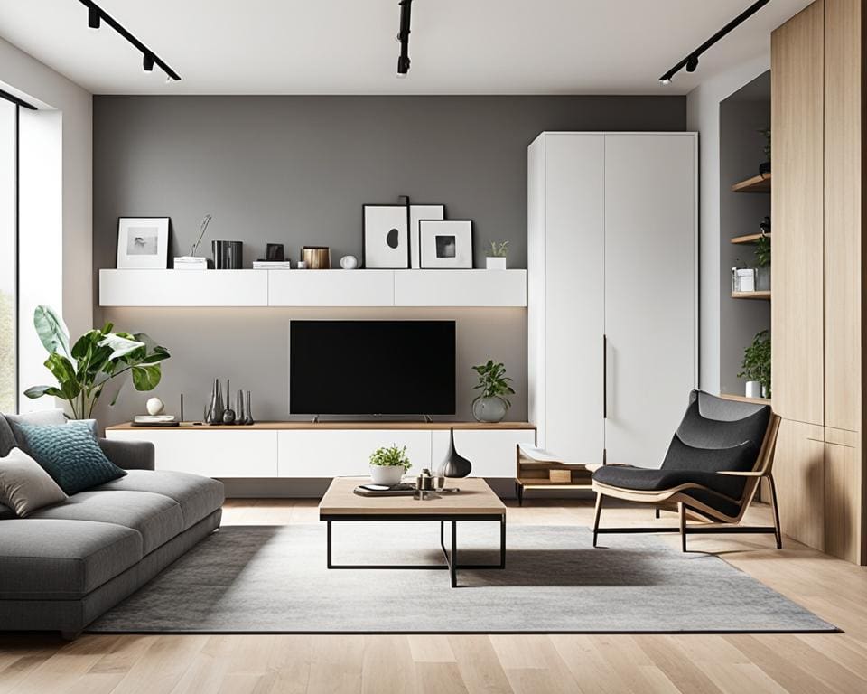 muebles minimalistas para un hogar moderno y ordenado