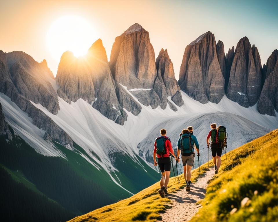 senderismo en los Dolomitas