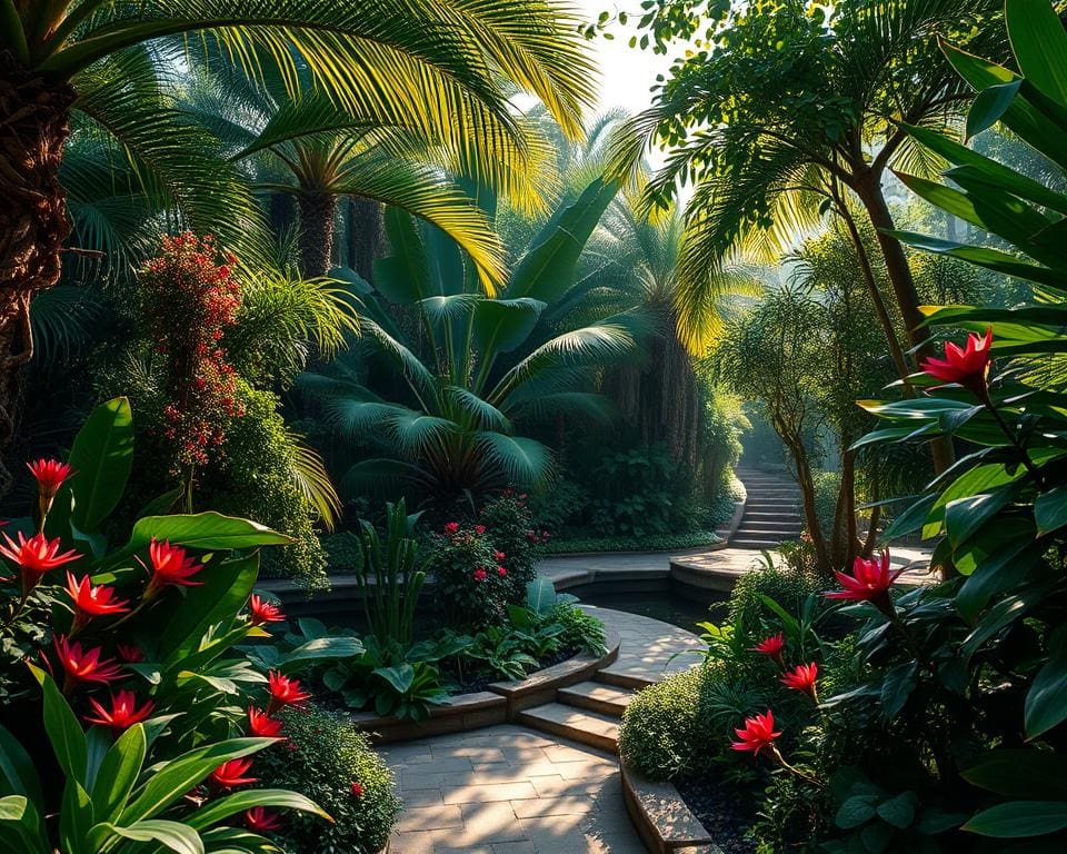 jardines desconocidos con plantas raras