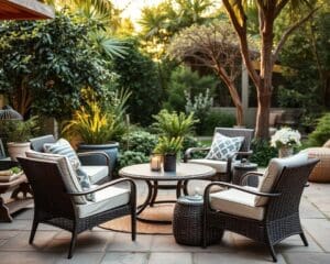 ¿Qué materiales son ideales para muebles de exterior?