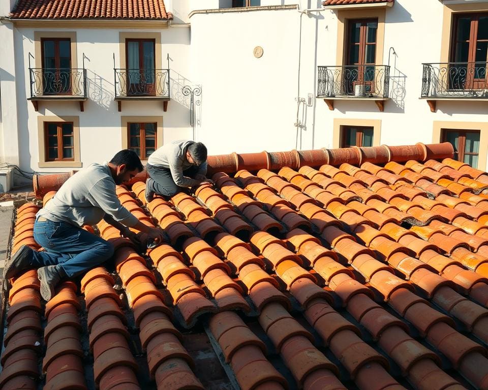 reparación de tejados de teja árabe