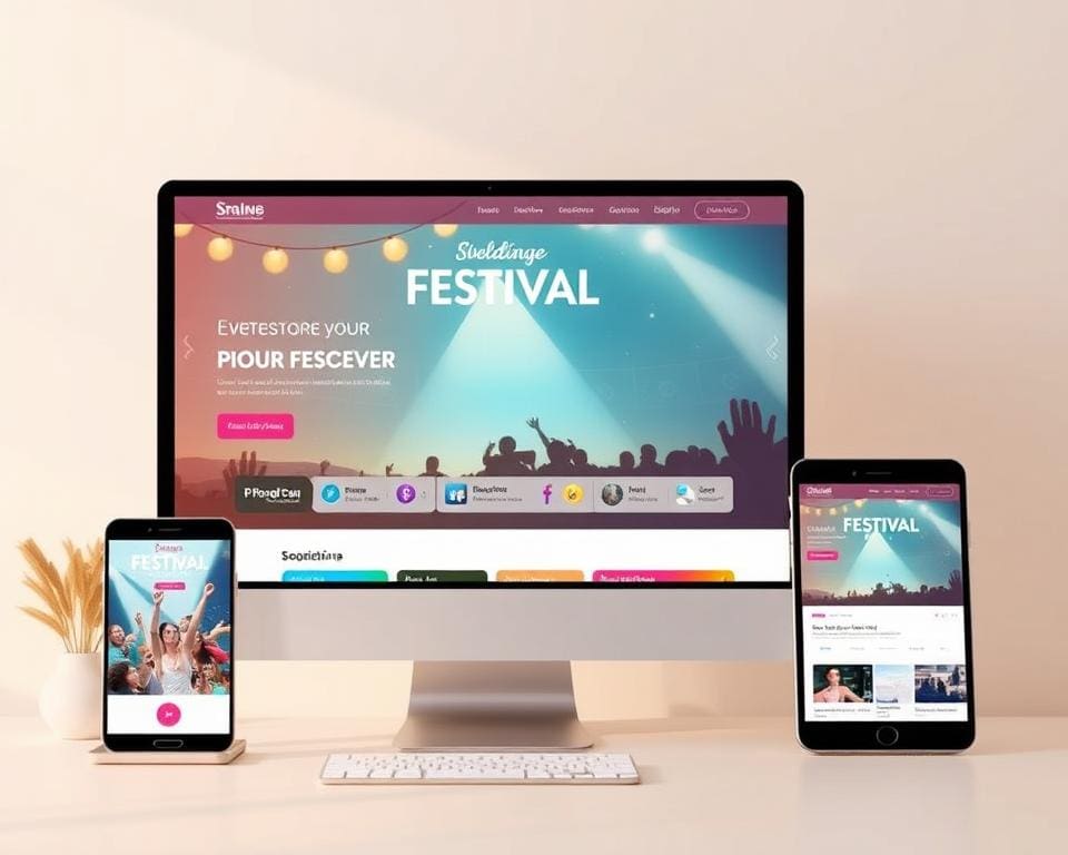mejora de la experiencia del usuario en páginas de festivales