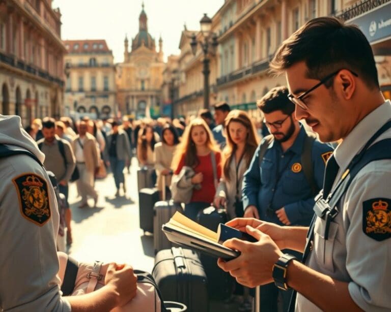 ¿Qué controla un agente de aduanas en Barcelona?