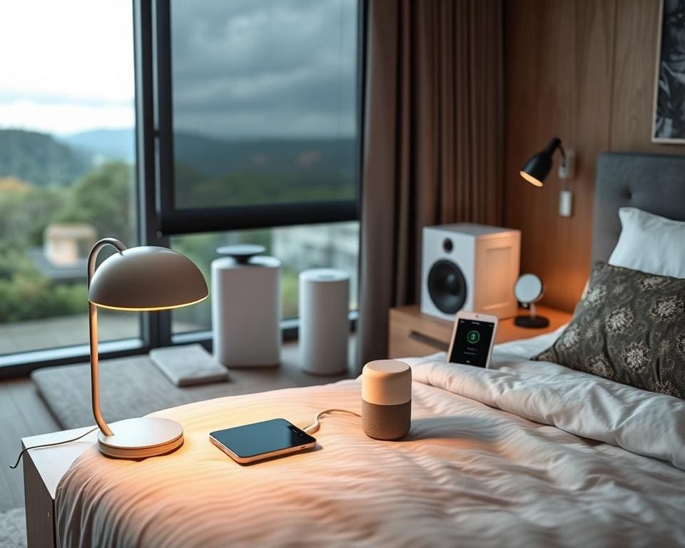 ¿Qué gadgets mejoran el ambiente del dormitorio?