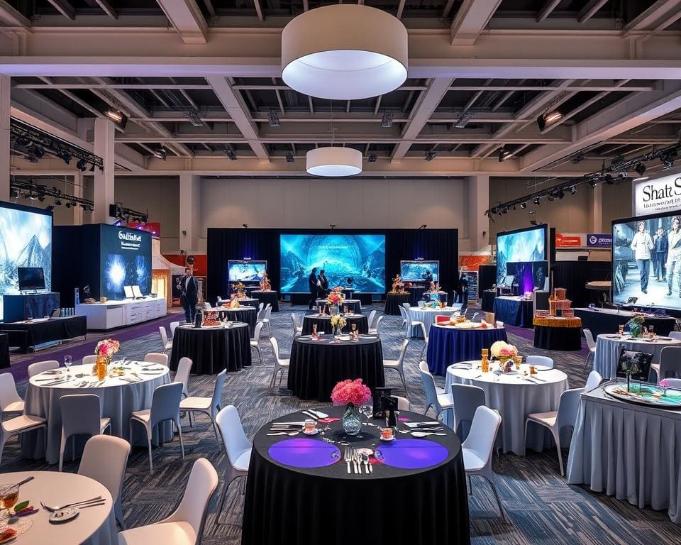 ¿Cómo decorar un stand profesional con mesas temáticas?