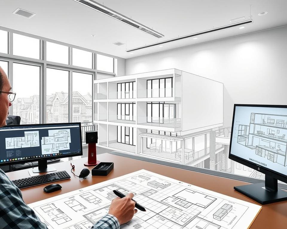 ¿Qué diseña un delineante arquitectónico?