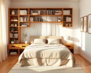 Qué estanterías funcionan en habitaciones dobles?