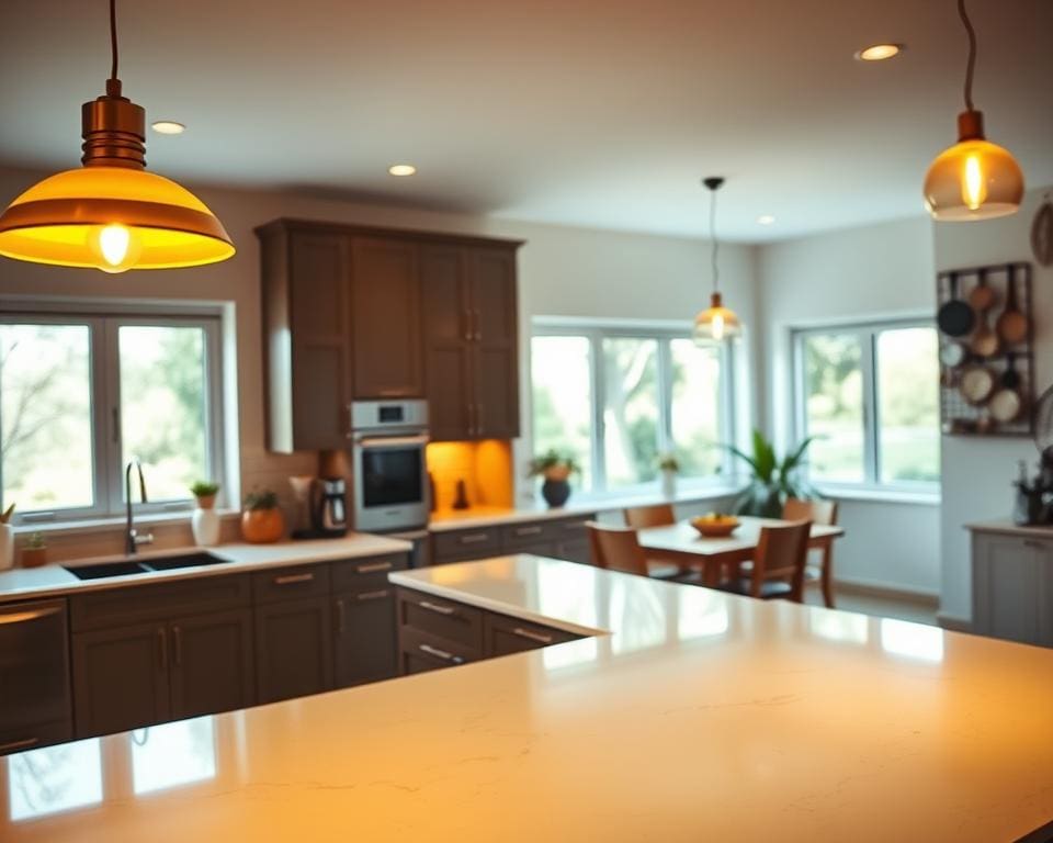 Qué iluminación mejora la cocina familiar?