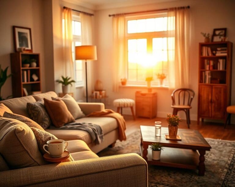 ¿Cómo iluminar el salón con luz cálida?