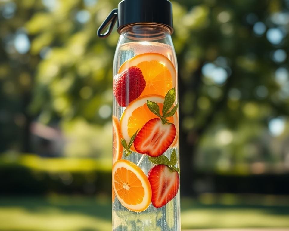 ¿Cómo usar una botella infusora para agua con frutas?